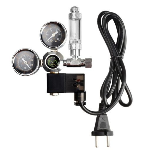 Mufan Dual Gauge Co2 Regulator with Solenoid and Bubble Counter